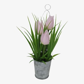 Kunstblume Tulpe im Topf