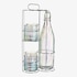 Gläser-Set mit Trinkflasche & Halterung