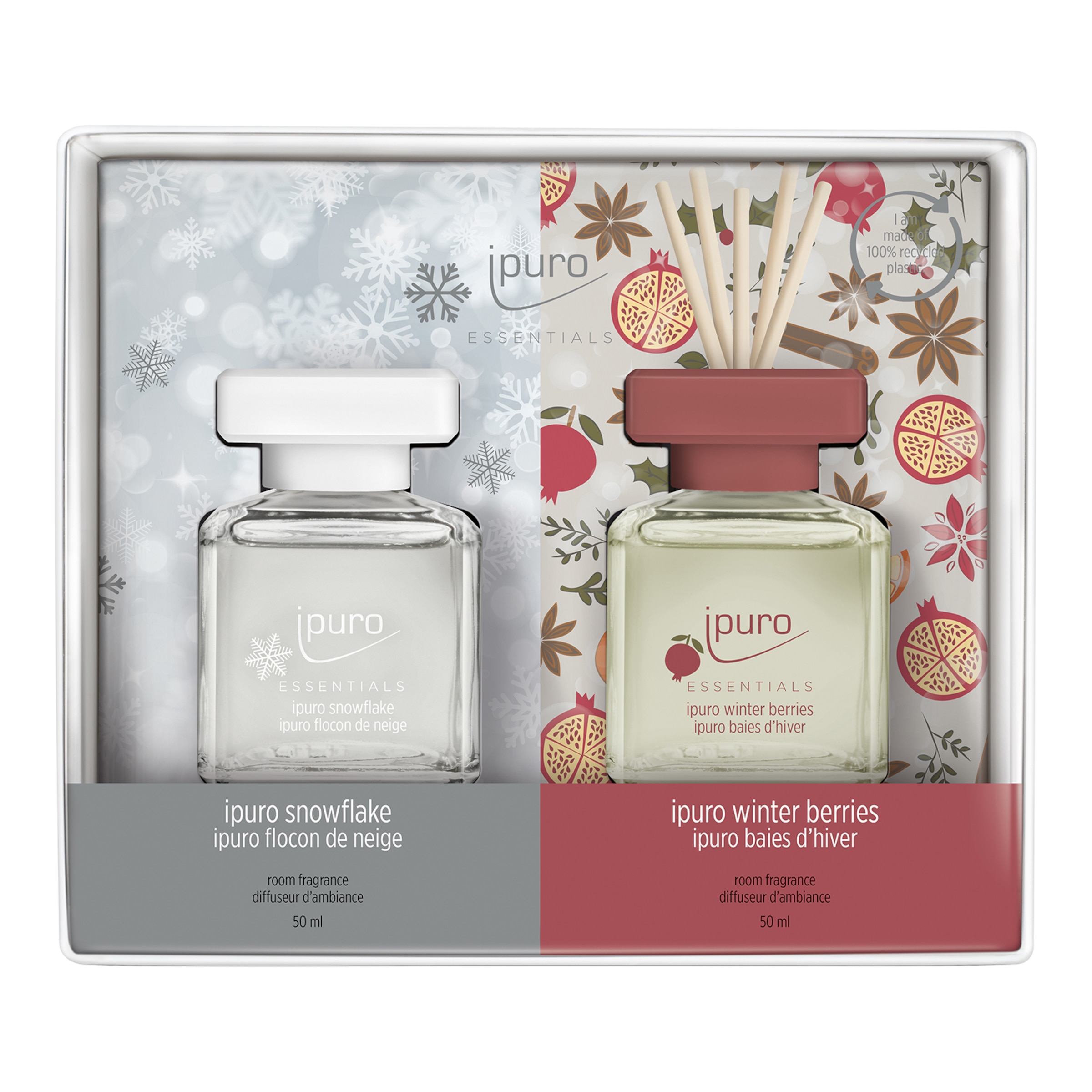 Essentials Set de parfum d'ambiance Snowflake & Winter Berries