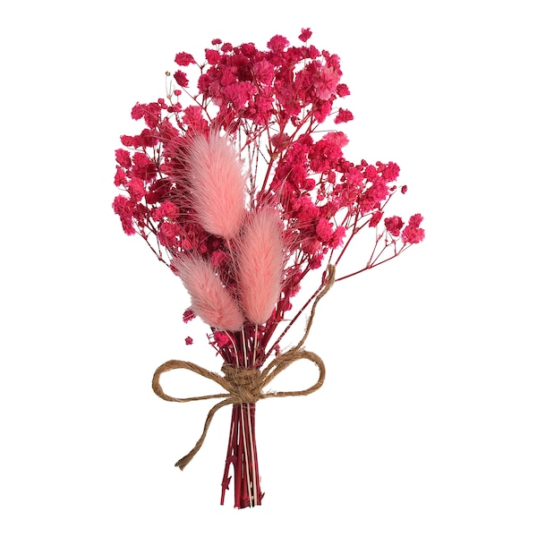 Mini-Trockenblumenstrauß Dried Flowers, rosa