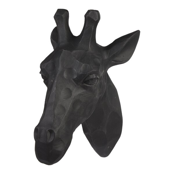 Objet décoratif Girafe, noir