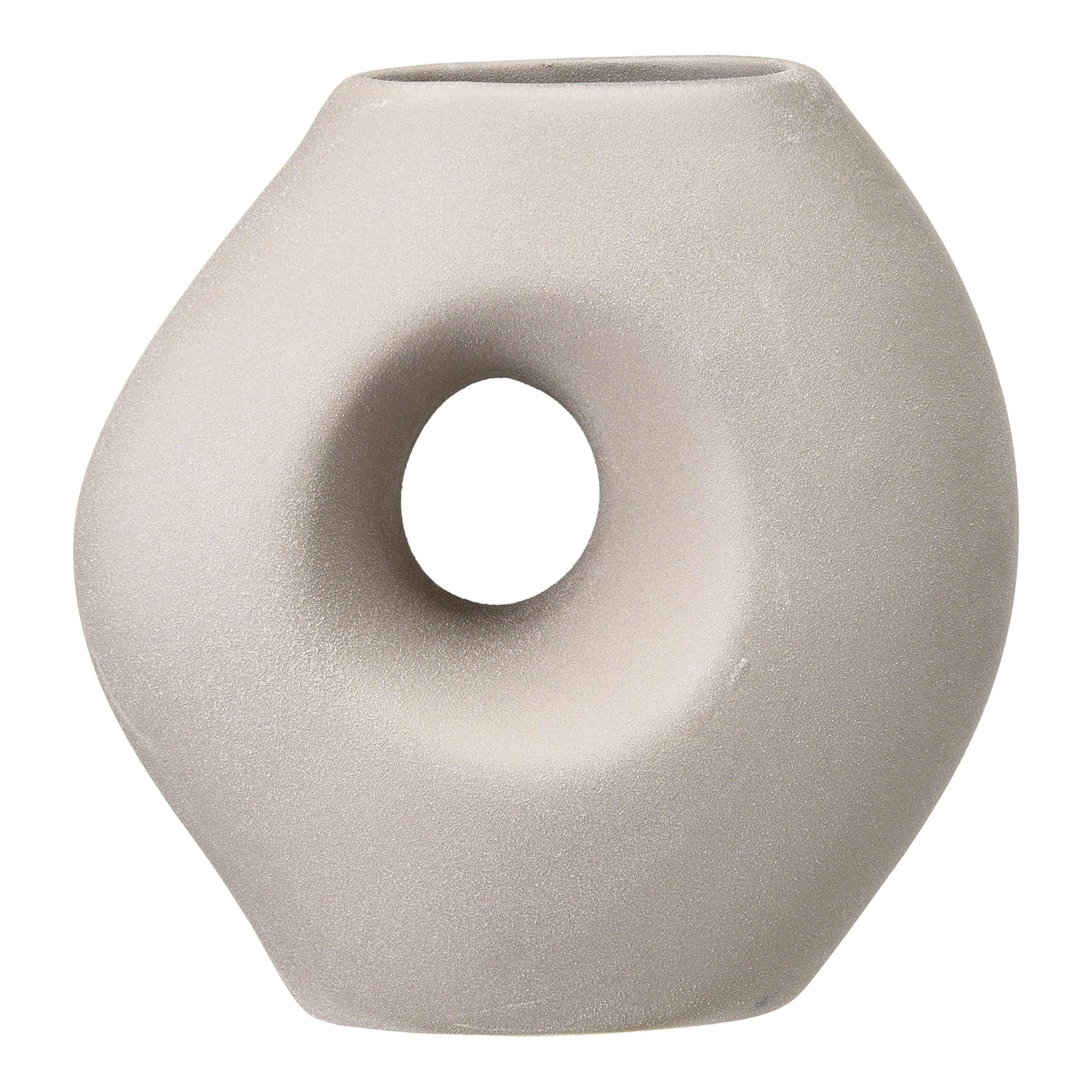 Vase HOLE ORGANIC ca.18x10,4cm, taupe günstig online kaufen