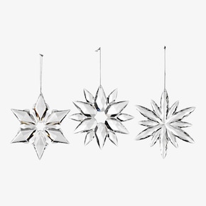 Set de pendentifs décoratifs Flocons de neige
