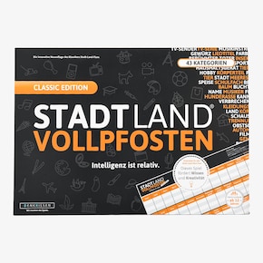 Stadt Land Vollpfosten - Das Kartenspiel - Classic Edition