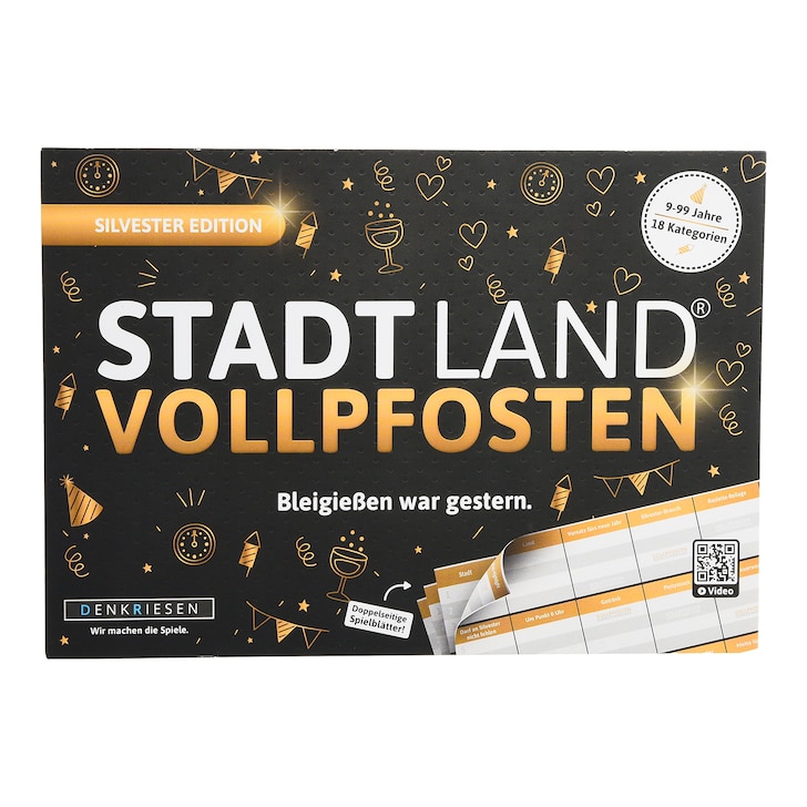 Spiel Stadt Land Vollpfosten Silvester Edition