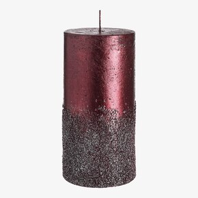 Bougie pilier Metallic Granulat