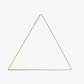 Dekoratívny kovový predmet Trojuholník