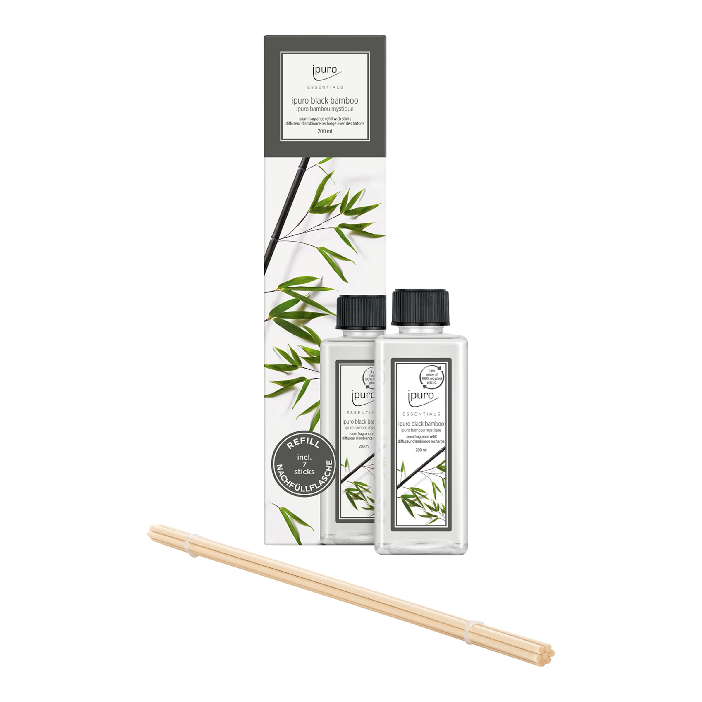 ipuro Essentials Black Bamboo Diffuser - 100 ml