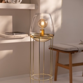 Deko-Set mit Vase, Halterung & Leuchtobjekt