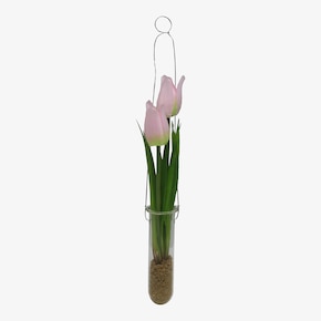Kunstblume Tulpe in Reagenzglas