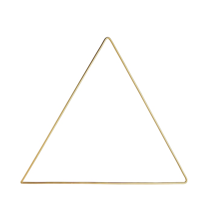 Dekoratívny kovový predmet Trojuholník