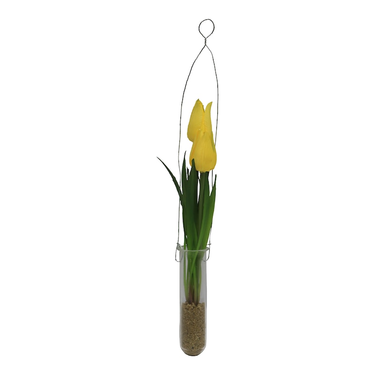 Kunstblume Tulpe in Reagenzglas
