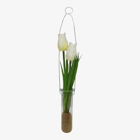 Kunstblume Tulpe im Reagenzglas