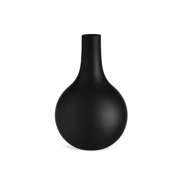 Vase Matt, schwarz