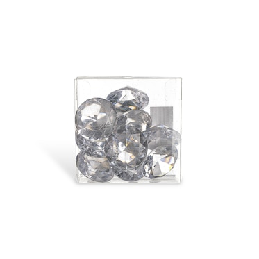 Deko Diamanten Kunststoff ca.D3cm 9Stk.