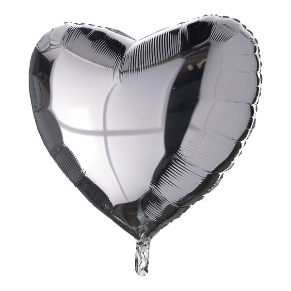 Folienballon Heart, silber