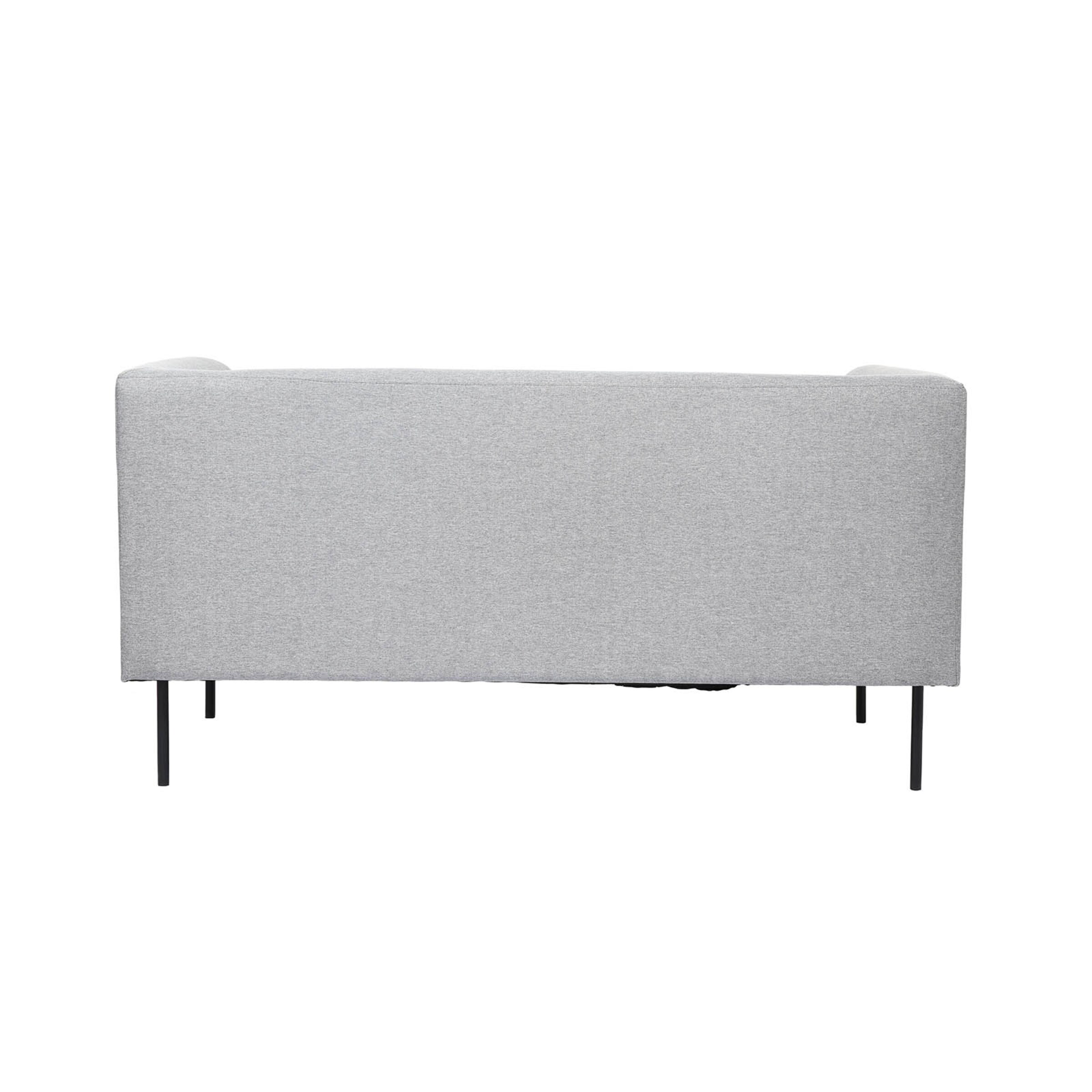 2-Sitzer Sofa Hellgrau | DEPOT