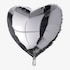 XL-Folienballon Heart silber