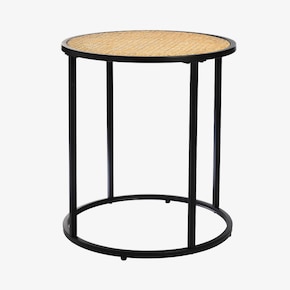 Table d'appoint rotin viennois
