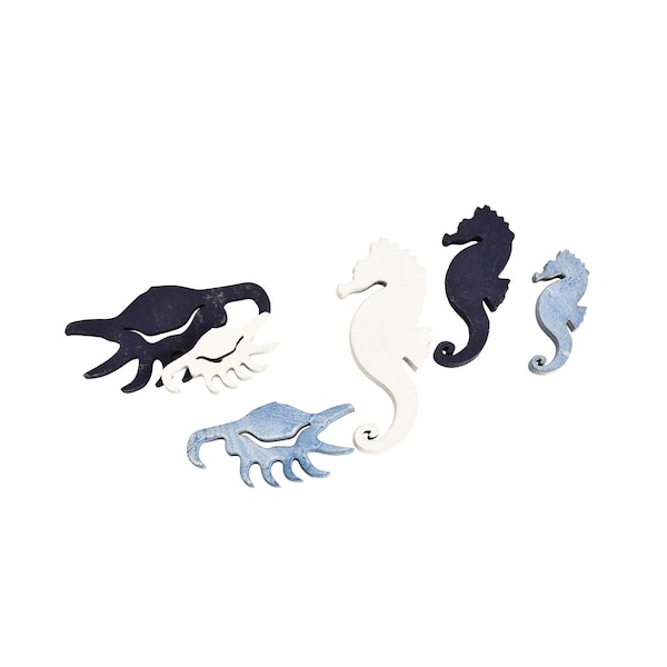 Streuartikel Seepferd, blau