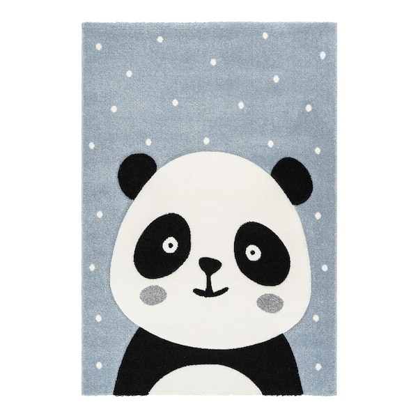 Teppich Panda, blauw