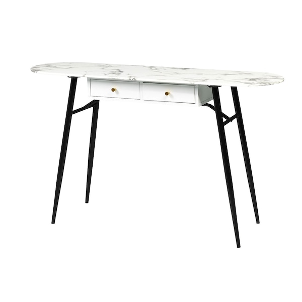 Table console Emily, blanc