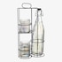 Flasche & Gläser-Set Tom mit Halterung bunt