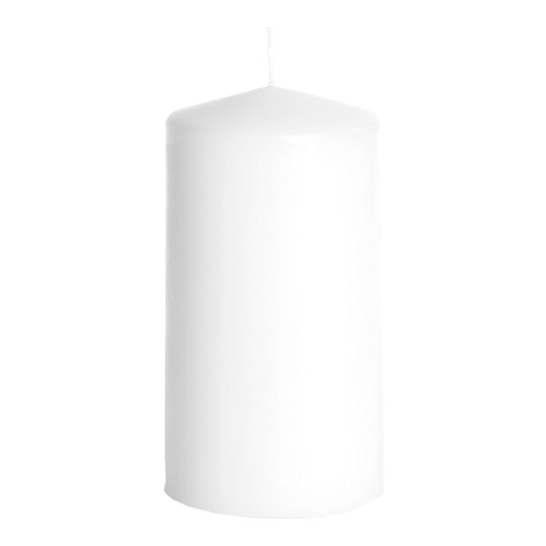 Bezpečná sviečka v tvare stĺpa, biela