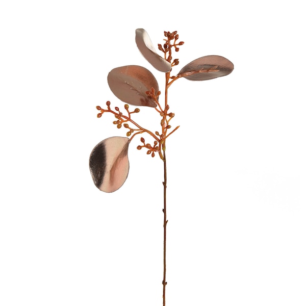 Kunst-Blumenpick Eukalyptus, roségold